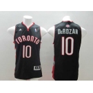 nba toronto raptors #10 derozan black[revolution 30 swingman]