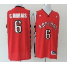 nba toronto raptors #6 cmorais red[revolution 30 swingman]