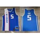 King #5 De'Aaron-Fox-Blue-Nike-2023-24-City-Edition-Swingman-Jersey