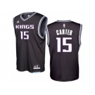 Men Adidas Sacramento Kings #15 Vince Carter Swingman Black Alternate NBA Jersey