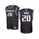 Men Adidas Sacramento Kings #20 Harry Giles Authentic Black Alternate NBA Jersey