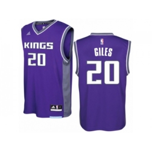 Men Adidas Sacramento Kings #20 Harry Giles Swingman Purple Road NBA Jersey