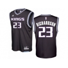 Men Adidas Sacramento Kings #23 Malachi Richardson Authentic Black Alternate NBA Jersey