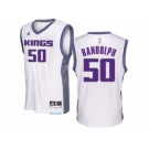 Men Adidas Sacramento Kings #50 Zach Randolph Authentic White Home NBA Jersey