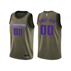 Men Nike Sacramento Kings #00 Willie Cauley-Stein Green Salute to Service NBA Swingman Jersey