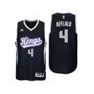 Men Sacramento Kings #4 Arron Afflalo Alternate Black New Swingman Jersey