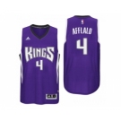 Men Sacramento Kings #4 Arron Afflalo Road Purple New Swingman Jersey