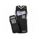 Men's Adidas Sacramento Kings #10 Ty Lawson Authentic Black Alternate NBA Jersey