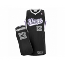 Men's Adidas Sacramento Kings #13 Georgios Papagiannis Authentic Black Alternate NBA Jersey