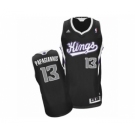 Men's Adidas Sacramento Kings #13 Georgios Papagiannis Swingman Black Alternate NBA Jersey