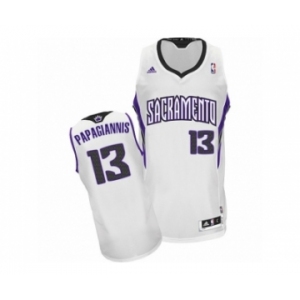 Men's Adidas Sacramento Kings #13 Georgios Papagiannis Swingman White Home NBA Jersey