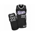 Men's Adidas Sacramento Kings #22 Matt Barnes Swingman Black Alternate NBA Jersey