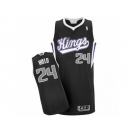 Men's Adidas Sacramento Kings #24 Buddy Hield Authentic Black Alternate NBA Jersey