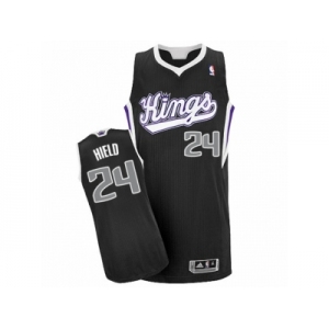 Men's Adidas Sacramento Kings #24 Buddy Hield Authentic Black Alternate NBA Jersey