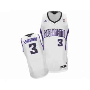 Men's Adidas Sacramento Kings #3 Skal Labissiere Swingman White Home NBA Jersey