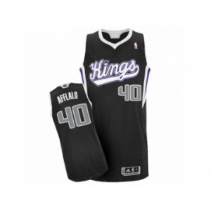 Men's Adidas Sacramento Kings #40 Arron Afflalo Authentic Black Alternate NBA Jersey