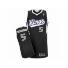 Men's Adidas Sacramento Kings #5 Malachi Richardson Swingman Black Alternate NBA Jersey