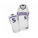 Men's Adidas Sacramento Kings #5 Malachi Richardson Swingman White Home NBA Jersey