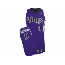 Men's Adidas Sacramento Kings #9 Langston Galloway Authentic Purple Road NBA Jersey