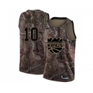 Men's Nike Sacramento Kings #10 Mike Bibby Swingman Camo Realtree Collection NBA Jersey