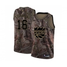 Men's Nike Sacramento Kings #16 Peja Stojakovic Swingman Camo Realtree Collection NBA Jersey