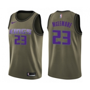 Men's Nike Sacramento Kings #23 Ben McLemore Swingman Green Salute to Service NBA Jersey