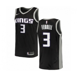 Men's Nike Sacramento Kings #3 Yogi Ferrell Swingman Black NBA Jersey Statement Edition