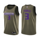 Men's Nike Sacramento Kings #3 Yogi Ferrell Swingman Green Salute to Service NBA Jersey