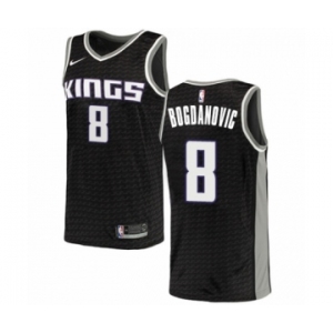 Men's Nike Sacramento Kings #8 Bogdan Bogdanovic Authentic Black NBA Jersey Statement Edition