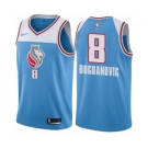 Men's Nike Sacramento Kings #8 Bogdan Bogdanovic Authentic Blue NBA Jersey - City Edition