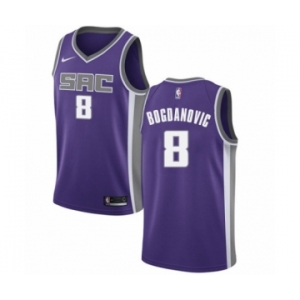 Men's Nike Sacramento Kings #8 Bogdan Bogdanovic Authentic Purple NBA Jersey - Icon Edition