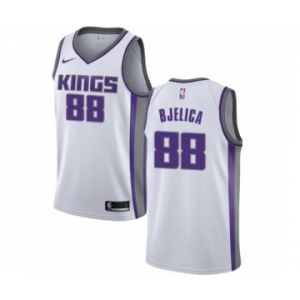 Men's Nike Sacramento Kings #88 Nemanja Bjelica Swingman White NBA Jersey - Association Edition