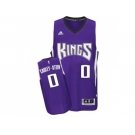 Men's Sacramento Kings #0 Willie Cauley-Stein adidas Purple Swingman Road Jersey