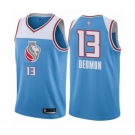 Men's Sacramento Kings #13 Dewayne Dedmon Authentic Blue Basketball Jersey - City Edition