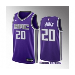 Men's Sacramento Kings #18 Jalen Slawson Gray 2023 Draft City Edition Stitched Jersey