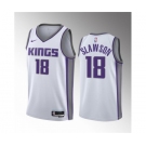 Men's Sacramento Kings #18 Jalen Slawson White 2023 Draft Association Edition Stitched Jersey