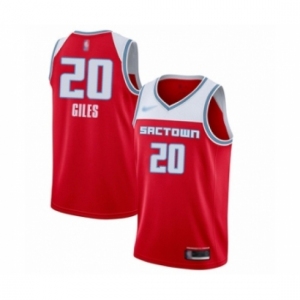 Men's Sacramento Kings #20 Harry Giles Swingman Red Basketball Jersey 2019-20 City Edition