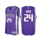 Men's Sacramento Kings #24 Buddy Hield adidas Purple City Swingman Road Jersey