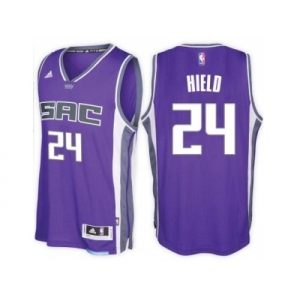 Men's Sacramento Kings #24 Buddy Hield adidas Purple City Swingman Road Jersey