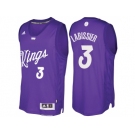 Men's Sacramento Kings #3 Skal Labissiere Purple 2016 Christmas Day NBA Swingman Jersey