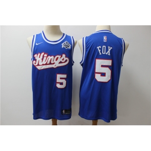 Men's Sacramento Kings #5 De'Aaron Fox Blue Nike Swingman Jersey