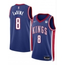 Men's Sacramento Kings #8 Zach LaVine Blue 2025 City Edition Stitched Basketball Jersey