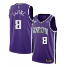 Men's Sacramento Kings #8 Zach LaVine Purple 2025 Classic Edition Stitched Basketball Jersey