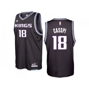 Sacramento Kings #18 Omri Casspi 2016-17 Seasons Black Alternate New Swingman Jersey