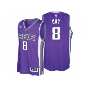 Sacramento Kings #8 Rudy Gay 2016-17 Seasons Purple City Road New Swingman Jersey