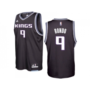 Sacramento Kings #9 Rajon Rondo 2016-17 Seasons Black Alternate New Swingman Jersey
