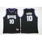 nba jersey sacramento kings #10 bibby black[2016 new]