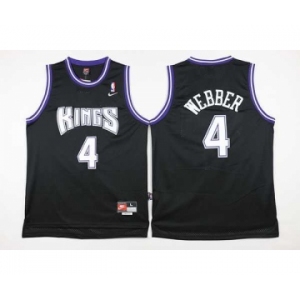 nba jersey sacramento kings #4 webber black[2016 new]