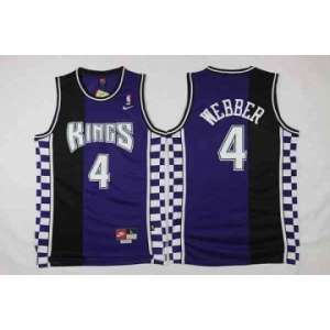 nba jersey sacramento kings #4 webber blue-black[2016 new]