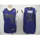 nba sacramento kings #13 evans purple(fans edition)